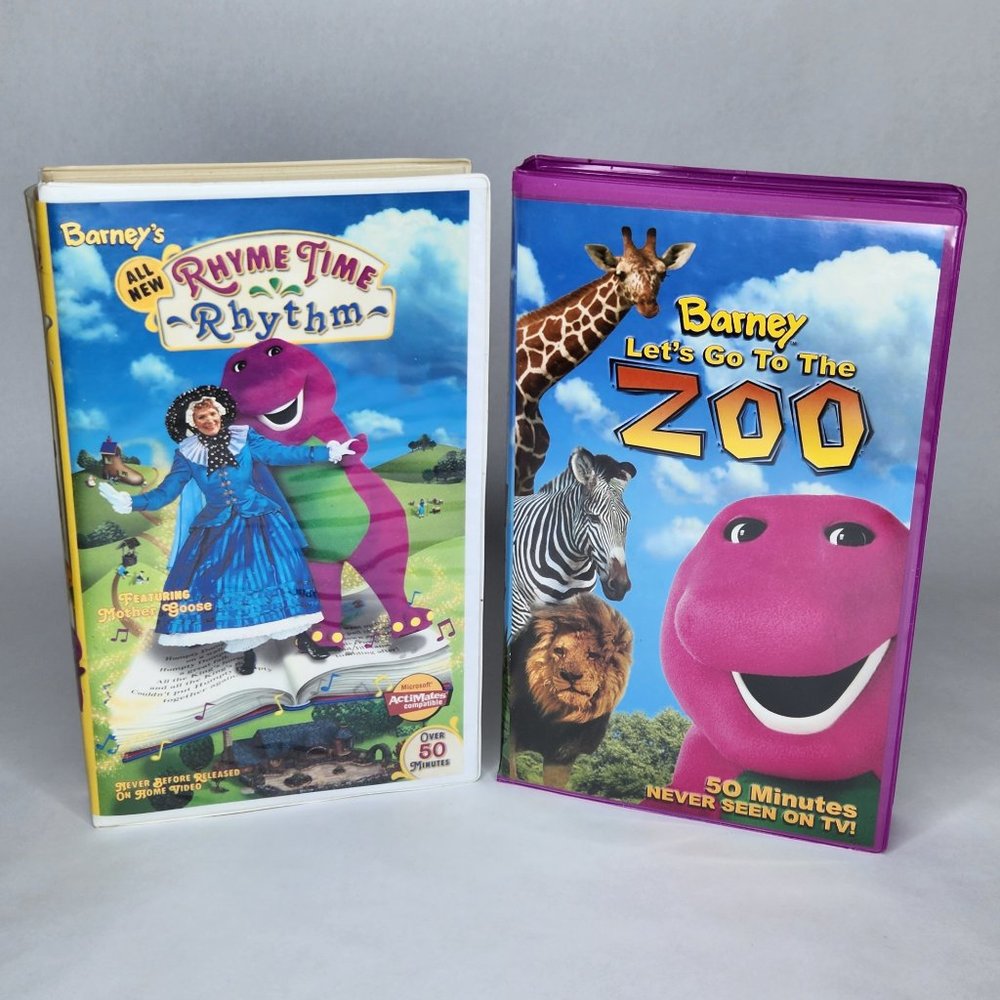 Vintage Barney VHS Tapes 90s Nostalgia